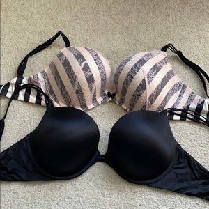 Two very sexy push up Victoria’s Secret bras